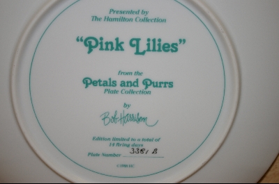 +MBA #7-046   "1988 "Pink Lilies" By Artist Bob Harrison