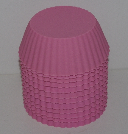 +MBA #2626-0159 "Technique Set Of 12 Pink Jumbo Silicone Muffin Cups"