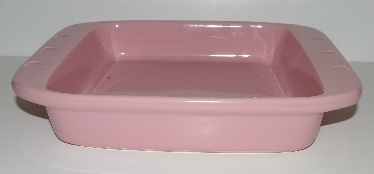+MBA #2626-167  "2005 Chantel Pink Ceramic With Hearts Baking Dish"