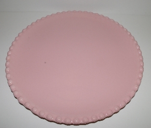 +MBA #2626-162  "I Godinger & Co Large Round Pink Ceramic Platter"
