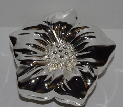 +MBA #2727-602   "2006 Silver Safekeeper Flower Shaped Jewelry Box"