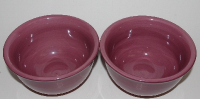 +MBA #2700-0235   "Hausenware Pink Set Of 2 Ceramic Bowls"