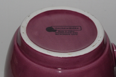 +MBA #2727-0409 "Set Of (4) Dark Pink Hausenware Jumbo Coffee/Soup Cups"