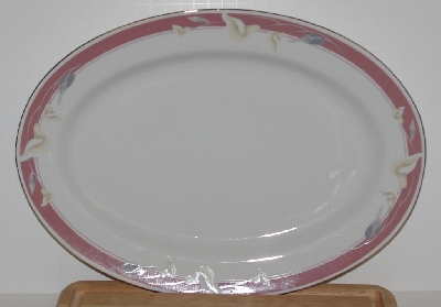 +MBA #2727-0434    "Majesty Collection Taupe Fantasy Large Oval Serving Platter"