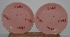 +MBA #2727-0442  "2004 Tender Heart Set Of 2 Pink Pig Ceramic Desert Plates"