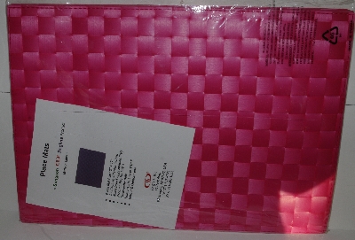 +MBA #2727-731   "Reglins Inc Set Of 8 Pink Woven Place Mats"