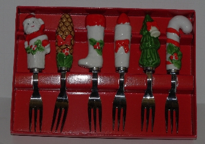 MBA #2727-695   "1980's 12  Piece Home For The Holidays Spreaders & Forks"