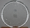 +MBA #2727-0042  "Large Clear Glass Candle Display Plate"
