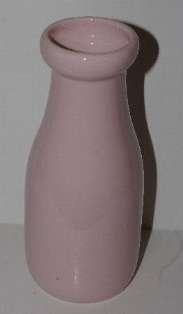 +MBA #2727-0198   "Pink Ceramic Milk Bottle"