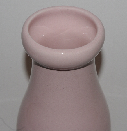 +MBA #2727-0198   "Pink Ceramic Milk Bottle"