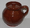 +MBA #2727-0358    "Vintage Old Sturbridge Village Brown Bean Pot/Crockery Pot With Handle"