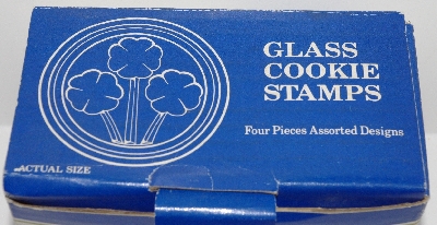 +MBA #2727-0246    "1980's Williams-Sonoma 4 Piece Glass Cookie Press Set"