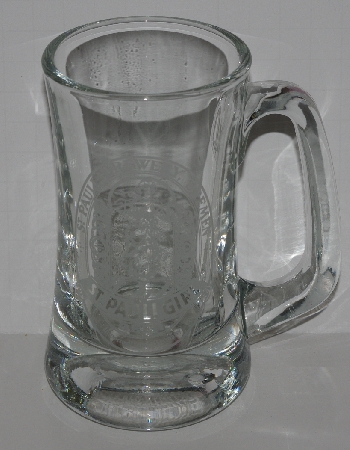 +MBA #2727-466   "St Pauli Brewery Bremen St Pauli Girl Clear Glass Beer Mug"