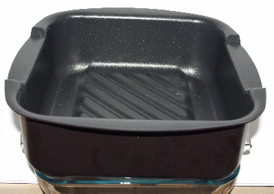 +MBA #2828-552    "2002 T-Fal Excellence Black Health Roaster With Glass Lid"
