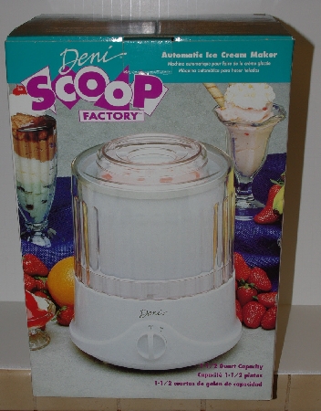 +MBA #2828-405  "1997 Deni Scoop factory Automatic Quick Freeze  Ice Cream Maker"