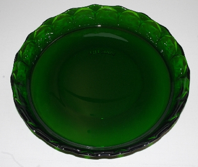 +MBA #2828-331   "2004 THT Dark Green Glass Pie Dish"