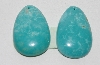 +MBA #2727-0138  "Set Of 2 Blue Turquoise Earring Stones"