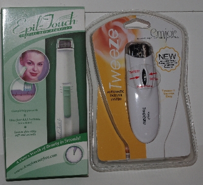 + MBA #2828-0121   "Epil-Touch & Emjoi Set Of 2 Facial Hair Removal Tools"