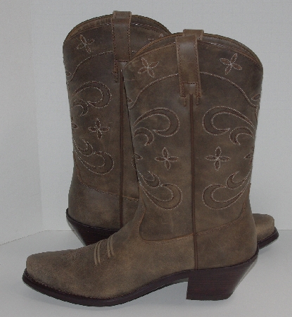 +MBA #2929-0084   " 2009 Ariat Womens #13629 Browm Bomber Sage Cowboy Boots