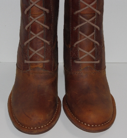 +MBA #2929-0075   "2006 Frye Villager Lace Up Dark Brown Boots"