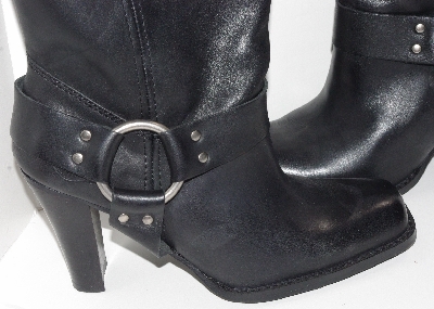 +MBA #2929-0050   " 2005 Harley Davidson Womens Nina Black Dress Harness Leather Boots"