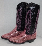 +MBA #2929-0069   "2005 Laredo Hot Pink Python Women's Cowboy Boots" 
