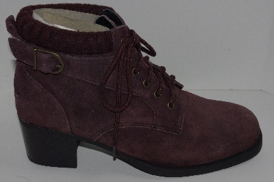 +MBA #2929-207   "Valley Lane Brown Suede Lace Up Ankle Boots"
