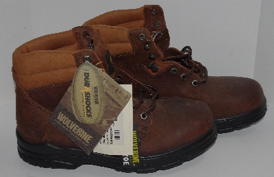 +MBA #2929-0228  " Wolverine Womens fit Steel Toed Brown Leather Boots"