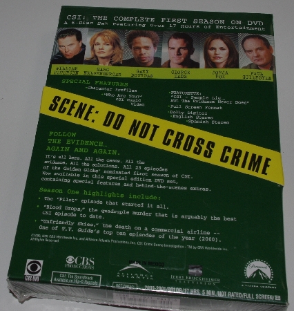 MBA #2929-333  "2000 CSI Season One DVD's"