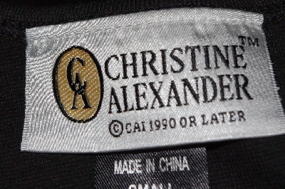 +MBA #2929-321   "Christine Alexander Black Swarovski Embellished Tank Top"