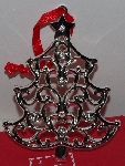 +MBA #3030-455    "Lenox Set Of 2 Clear Crystal Accent Silver Plated Tree Ornaments"