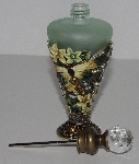 +MBA #3030-127  "Jeweled Green Glass Dragonfly  Perfume Bottle"