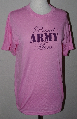 +MBA #3030-0166  "Rothco Pink Proud Army Mom T-Shirt & License Plate Cover Set"