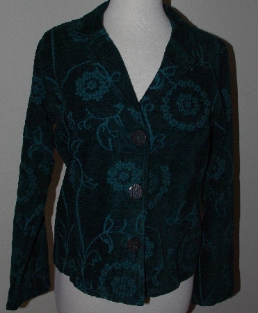 +MBA #3030-0020  "Color Me Cotton Emerald Green Jacket"