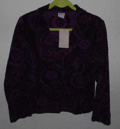 +MBA #3030-0007  "Color Me Cotton Dark Purple Jacket"