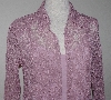 +MBA #3030-0047  "Motto Pink Button Front Lace Shirt With Camisole"