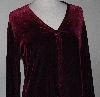+MBA #3030-357    "MOA Collection Red Velvet Cardigan"