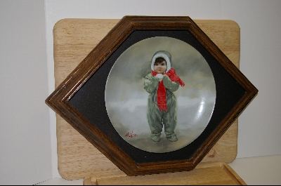 +MBA #8-105   "1984 "Winter Angle" By Artist Donald Zolan Comes With Glass Faced Oak Frame