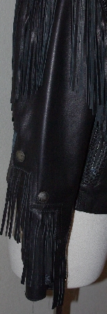 +MBA #3131-765   "Tribe Ladies Black Leather Warrior Jacket"