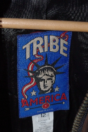 +MBA #3131-712   "Tribe Chocolate Brown Leather Ladies Warrior Jacket"