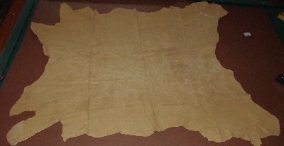 +MBA #3131-497   "1990's Tandy Leather Palomino Pigskin Suede #147 Soft Hide"