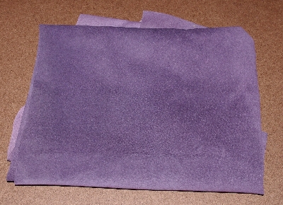 +MBA #3131-514   "1990's Tandy Leather Pigskin Dark Purple Suede Hide"