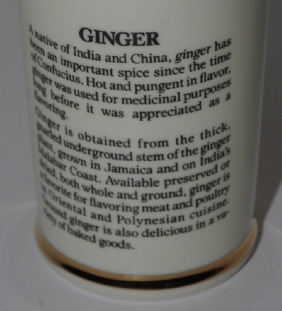 +MBA #3131-0267  "1987 M.J. Hummel "Ginger" Porcelain Spice Jar"