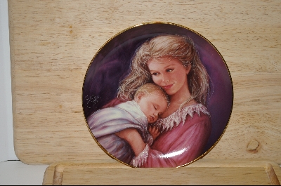 +MBA  #8-206  "1987 " A Pair Of Dreams" By Artist Sue Etem Comes With a Pink Stained Glass faced Oak Frame