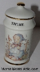 +MBA #3131-302  "1987 M.J. Hummel "Thyme" Porcelain Spice Jar"