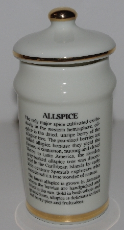 +MBA #3131-320  "1987 M. J. Hummel "Allspice" Porcelain Spice Jar"