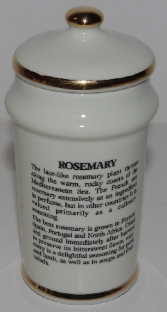 +MBA #3131-332  "1987 M.J. Hummel "Rosemary" Porcelain Spice Jar"