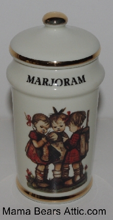 +MBA #3131-338  "1987 M.J. Hummel "Marjoram" Porcelain Spice Jar"