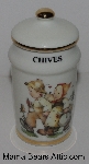 +MBA #3131-377  "1987 M.J. Hummel "Chives" Porcelain Spice Jar"