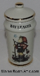 +MBA #3131-398  "1987 M.J. Hummel "Bay Leaves" Porcelain Spice Jar"